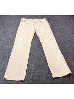 Alberto Modern Fit Beige Denim Pants Men's 33X32 Stretch 10405